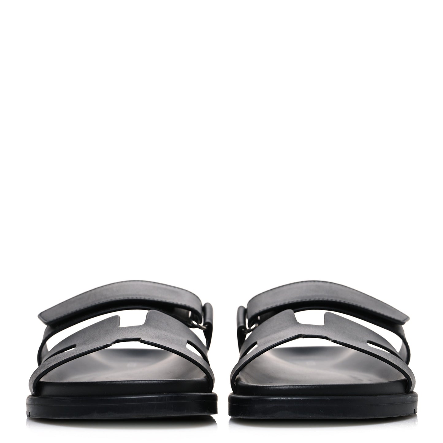 Calfskin Womens Chypre Sandals 37.5 Black