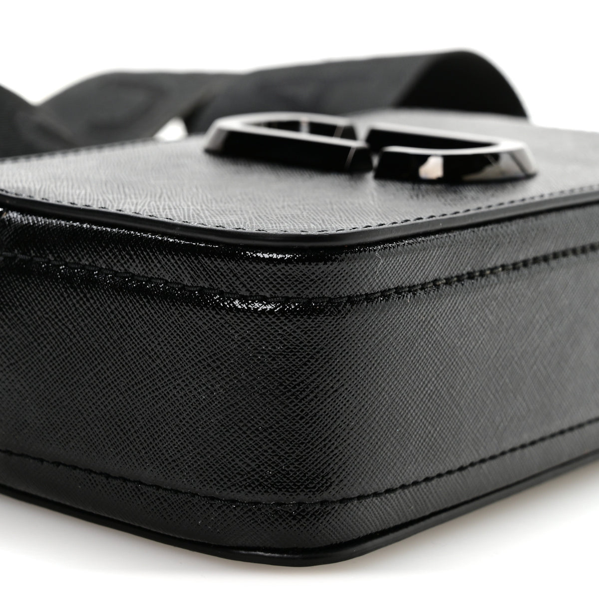 Saffiano Snapshot Camera Bag Black