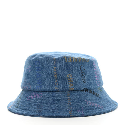 Chanel Denim Mood Cloche Bucket Hat L Blue 3 of 9