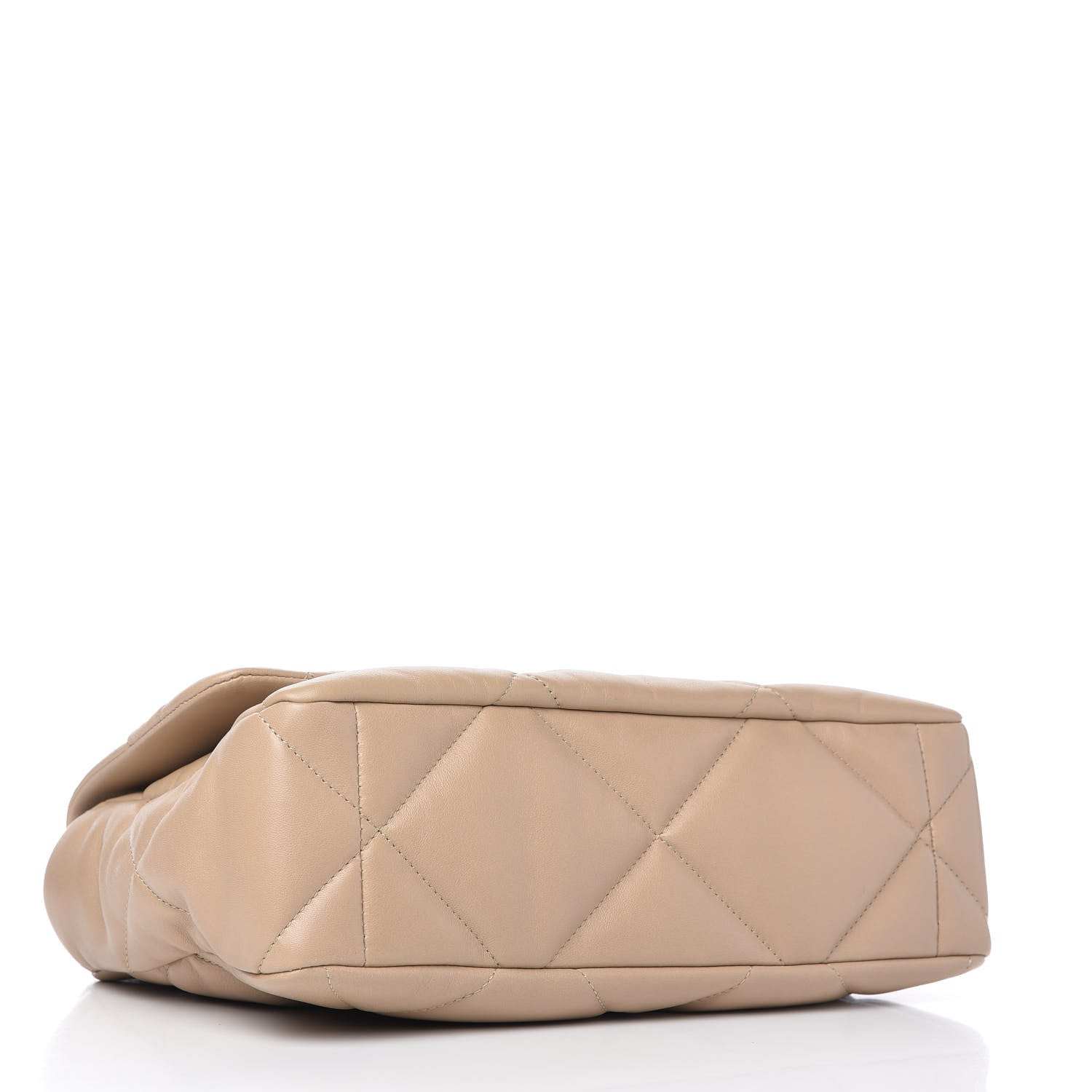 Chanel Lambskin Quilted Large Chanel 19 Flap Dark Beige 4 of 11