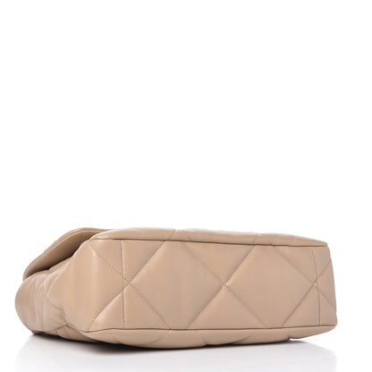 Chanel Lambskin Quilted Large Chanel 19 Flap Dark Beige 4 of 11