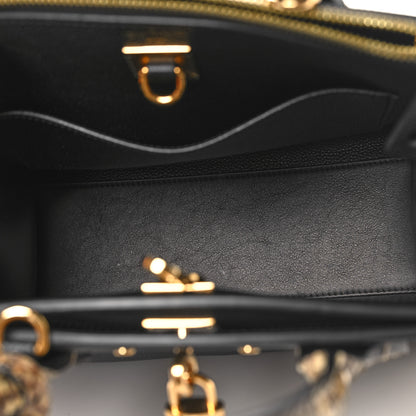 Louis Vuitton Taurillon Snakeskin City Steamer PM Black 5 of 11