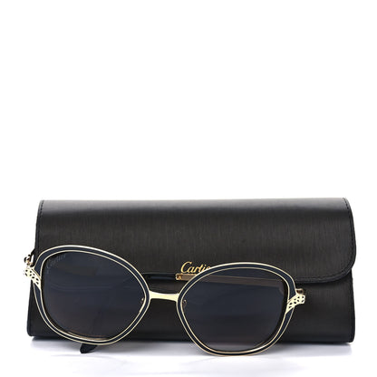 Cartier Panthere De Cartier Sunglasses Gold Black 8 of 8