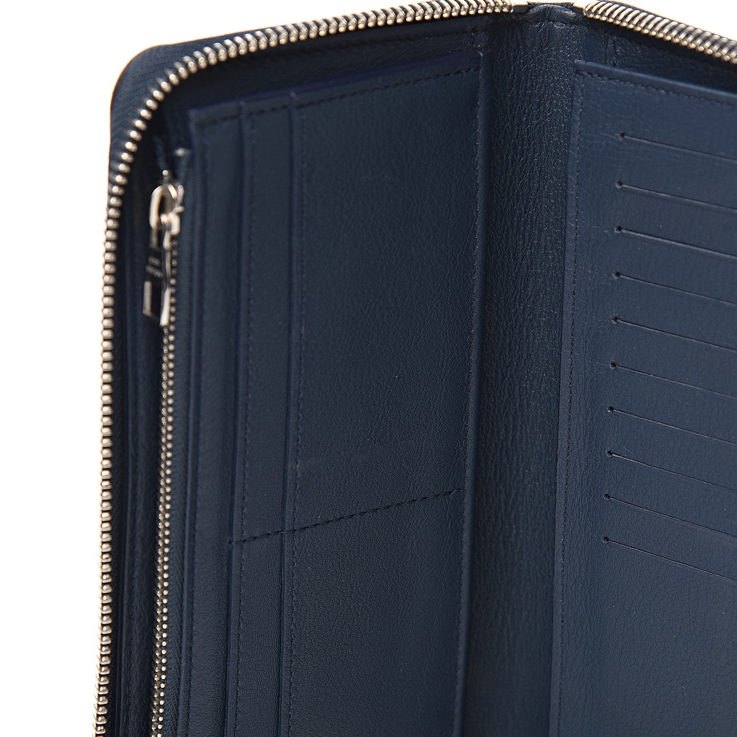 Louis Vuitton Taurillon Vertical Zippy Wallet Navy 5 of 7
