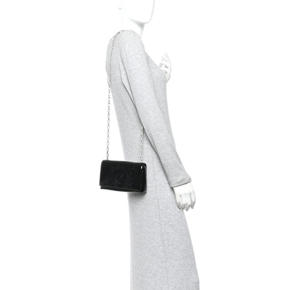 Christian Louboutin Naplak Patent Calfskin Monochrome Loubi54 Shoulder Bag Zaffiro 2 of 11