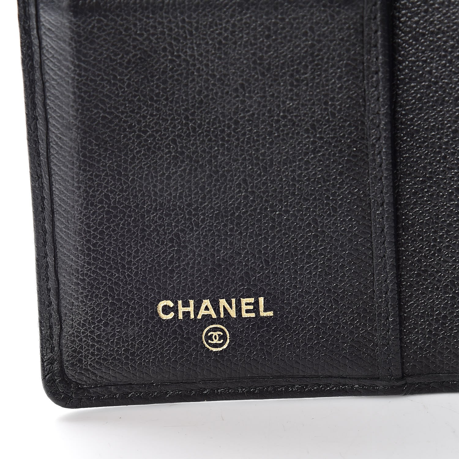 Chanel Grained Calfskin Yen Wallet Black 6 of 8