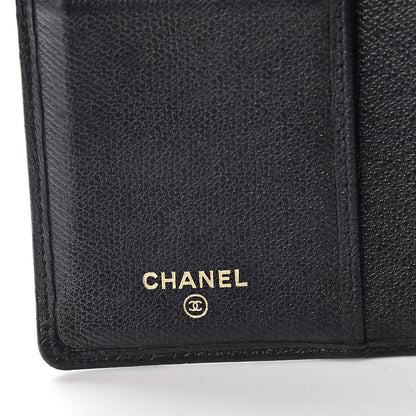 Chanel Grained Calfskin Yen Wallet Black 6 of 8