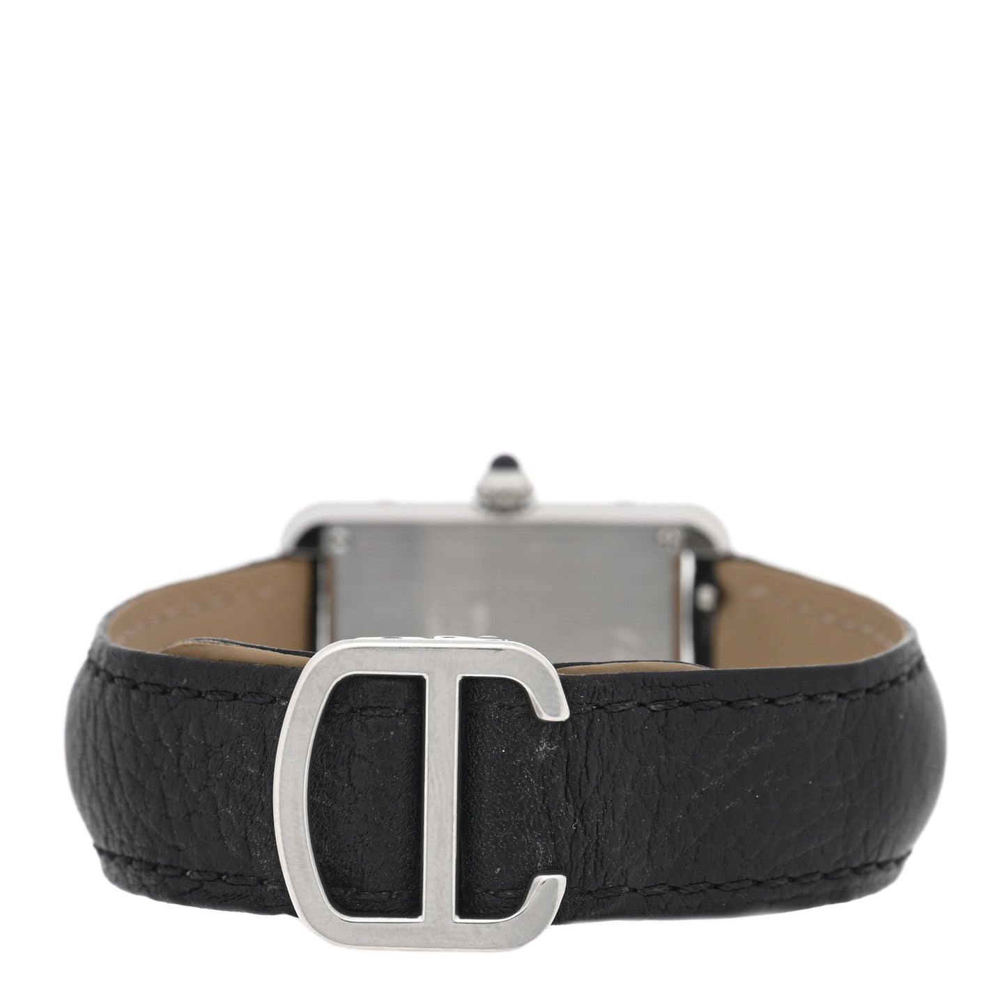 Stainless Steel Calfskin 24mm Tank Solo Quartz Watch