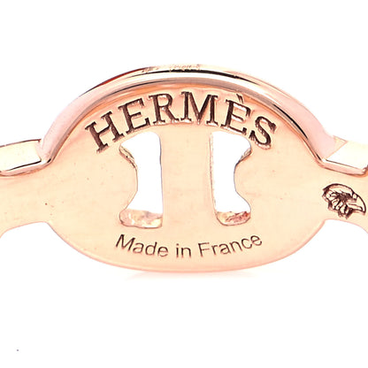 Hermes 18K Rose Gold PM Chaine D'Ancre Enchainee Ring 50 5.25 4 of 5