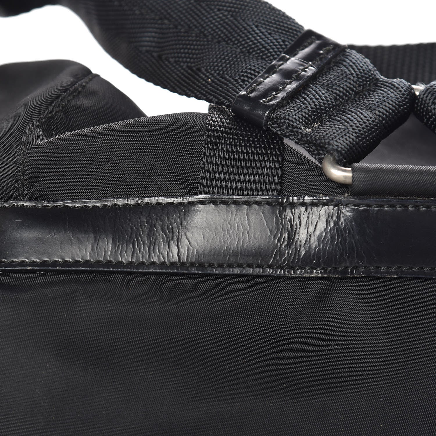 Prada Nylon Vela Medium Backpack Black 15 of 16