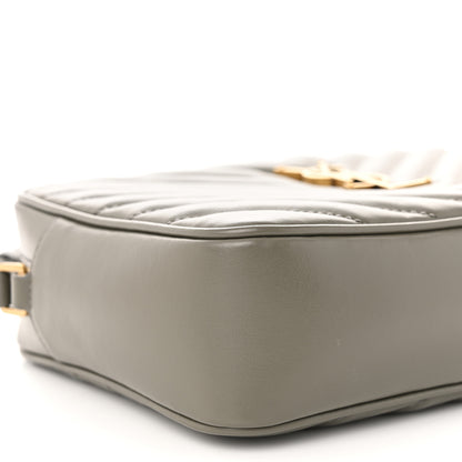 Saint Laurent Calfskin Matelasse Monogram Lou Camera Bag Dusty Grey 9 of 12