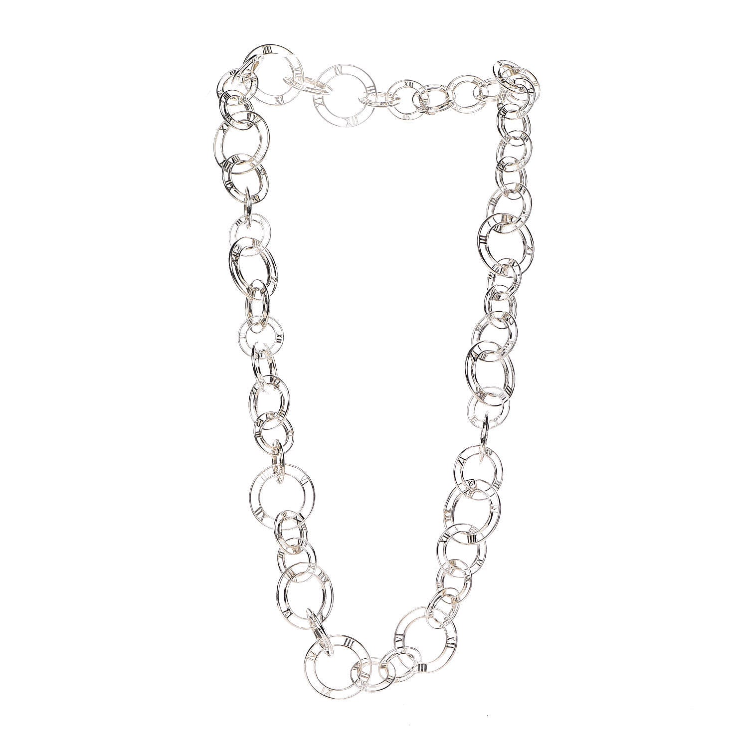 Tiffany Sterling Silver Atlas Link Necklace 3 of 5