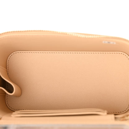 Chanel Lambskin Quilted Small Top Handle Vanity Case With Chain Beige 5 of 10