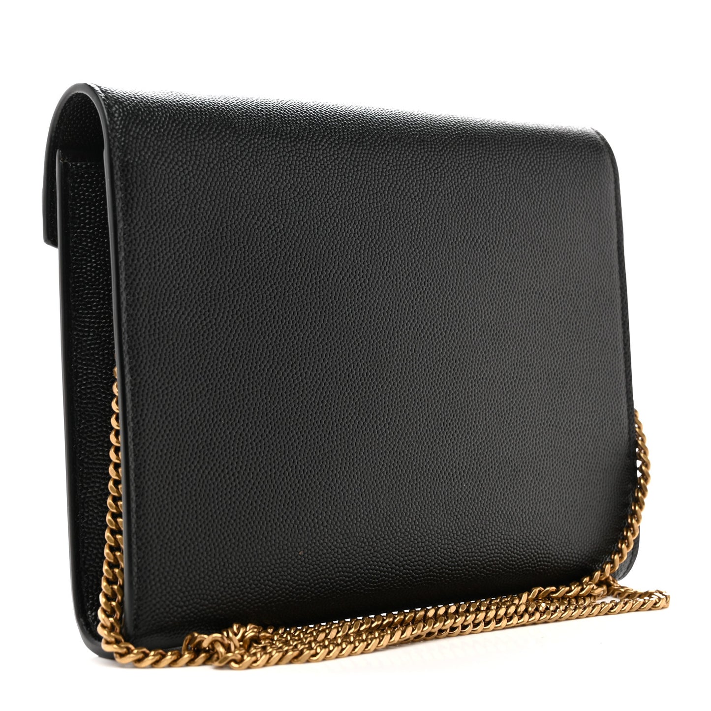 Grain De Poudre Monogram Cassandra Chain Wallet Black