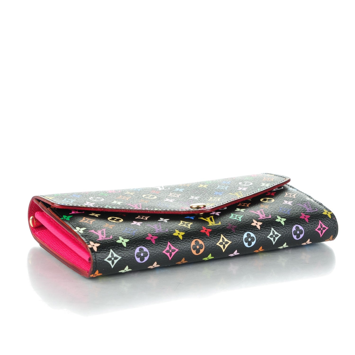 Louis Vuitton Monogram Multicolor Sarah Wallet NM Black Grenade 4 of 9
