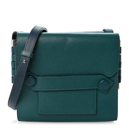 Hermes Evercolor Twins Bag Deep Blue Vert Bosphore 1 of 10