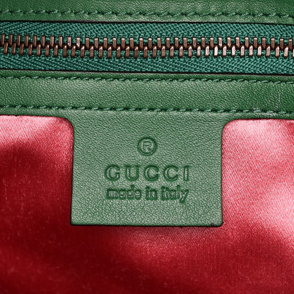 Gucci Jacquard Matelasse Floral Medium GG Marmont Shoulder Bag Green 6 of 8