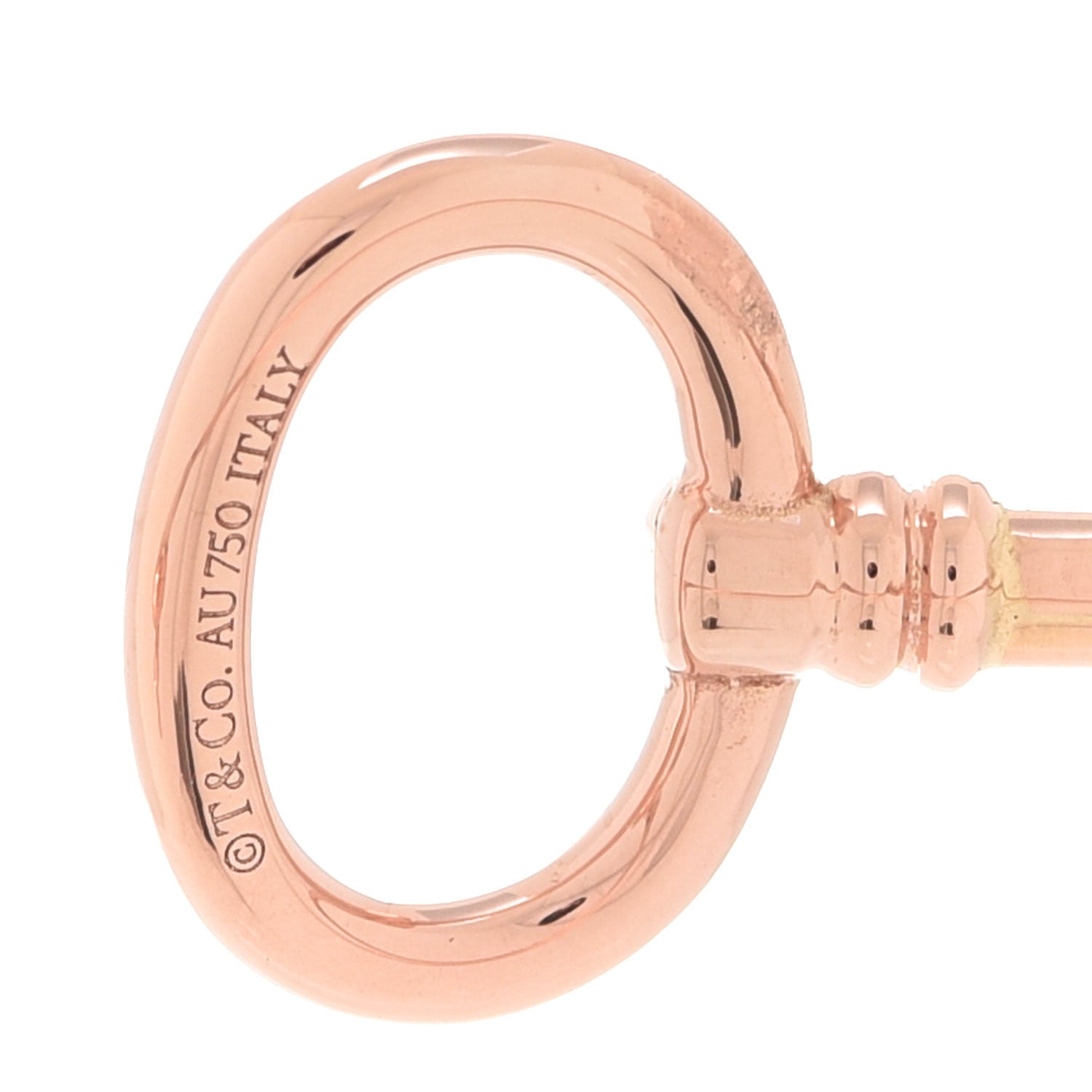 Tiffany 18K Rose Gold Keys Wire Bracelet 4 of 4