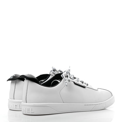 Chanel Calfskin CC Womens Sneakers 40 White 4 of 7