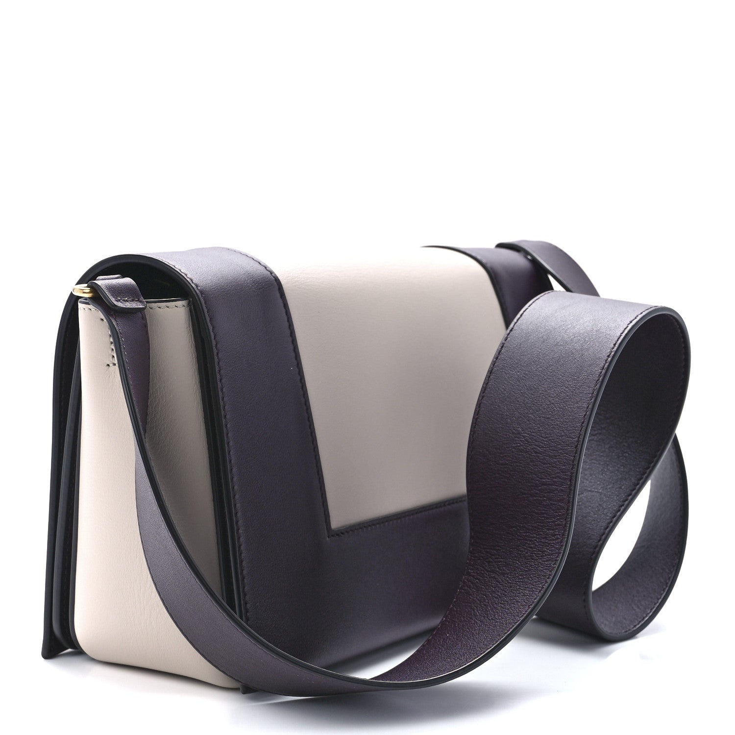 Celine Shiny Smooth Calfskin Medium Frame Shoulder Bag Velvet Desert 3 of 12