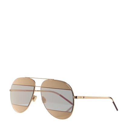Christian Dior Split 1 Aviator Sunglasses Gold 1 of 6