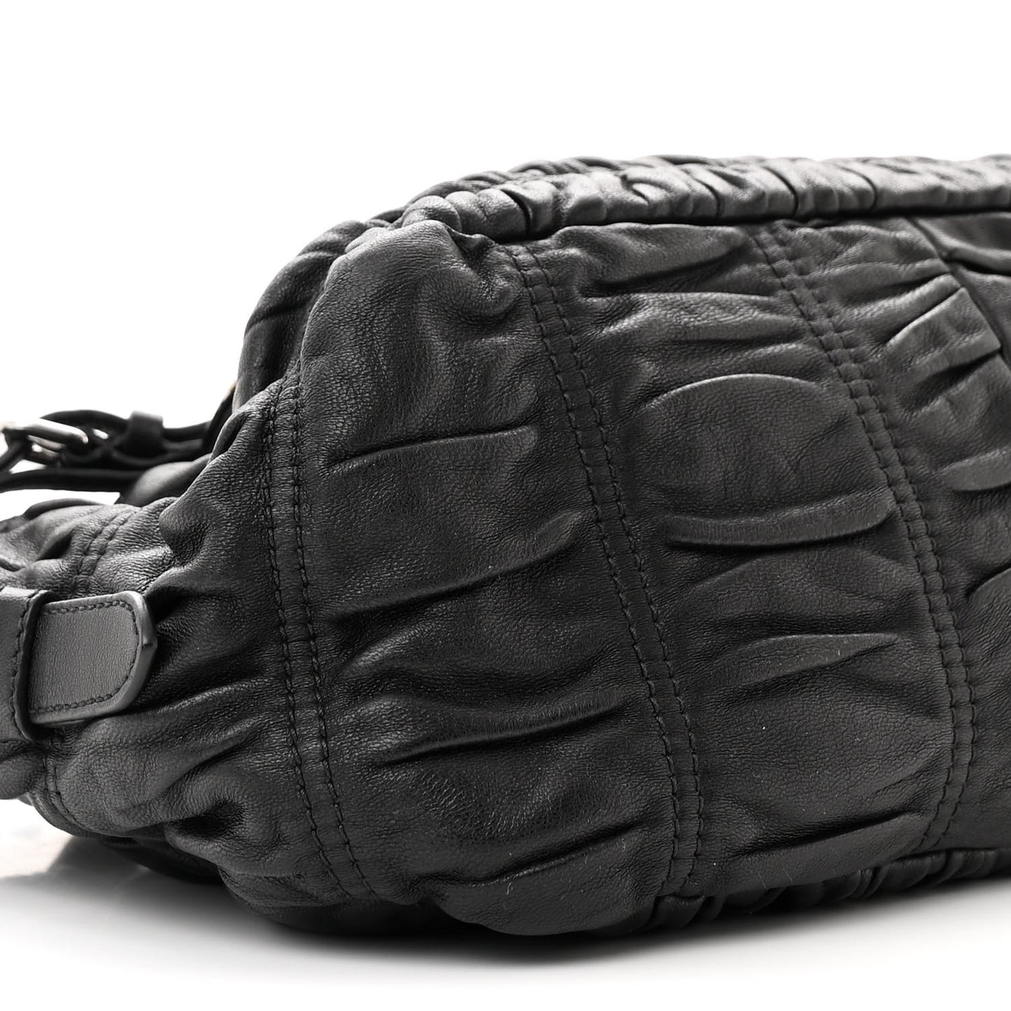 Nappa Gaufre Mini Bag Black