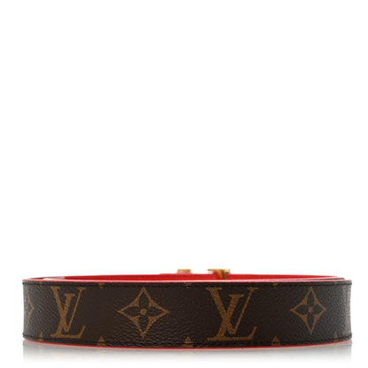 Louis Vuitton Monogram 30mm LV Initiales Reversible Belt 80 32 Coquelicot 2 of 10