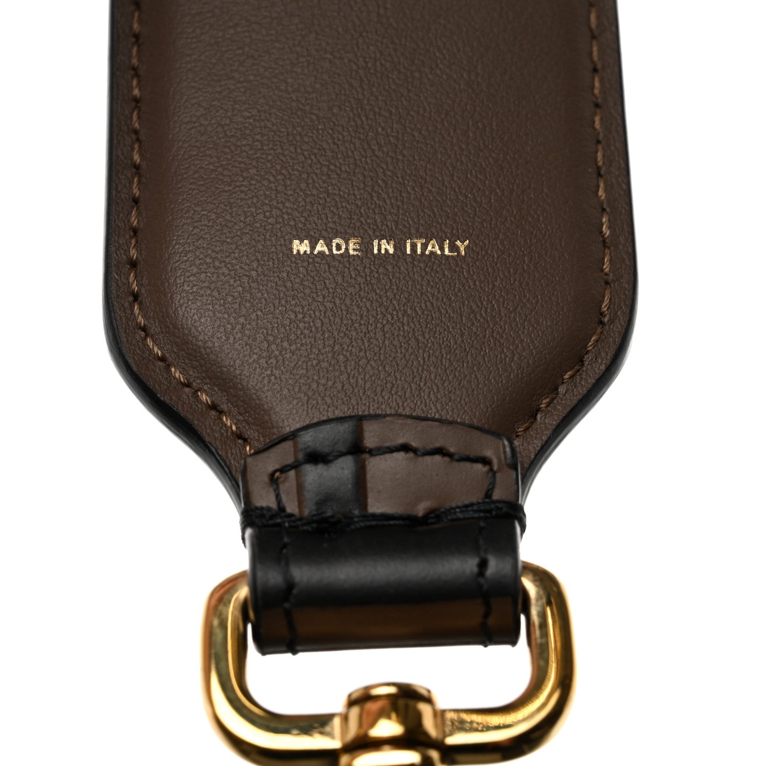 Fendi Calfskin FF 1974 Embossed Mini Strap You Maya Black 3 of 5