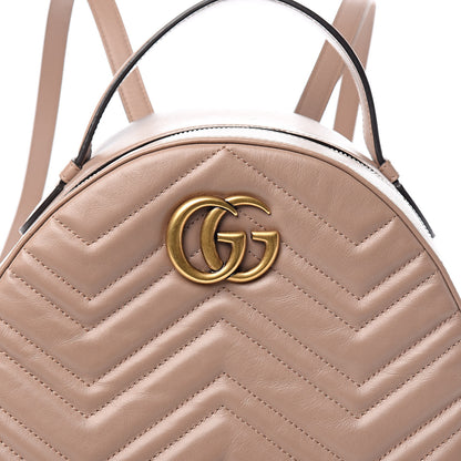 Gucci Calfskin Matelasse GG Marmont Backpack Porcelain Rose 11 of 11
