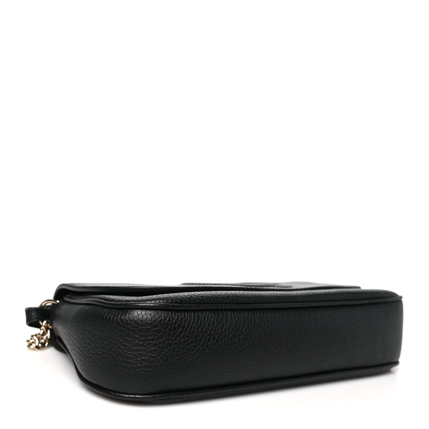 Gucci Pebbled Calfskin Medium Soho Flap Crossbody Black 4 of 10
