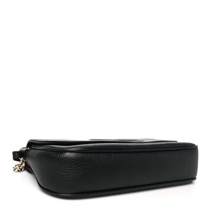 Gucci Pebbled Calfskin Medium Soho Flap Crossbody Black 4 of 10