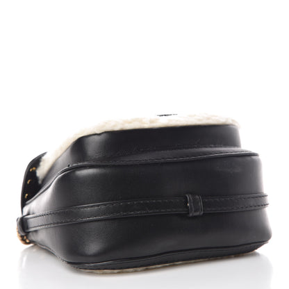 Stella McCartney Eco Alter Nappa Eco Shearling Popper Shoulder Bag Natural 4 of 11