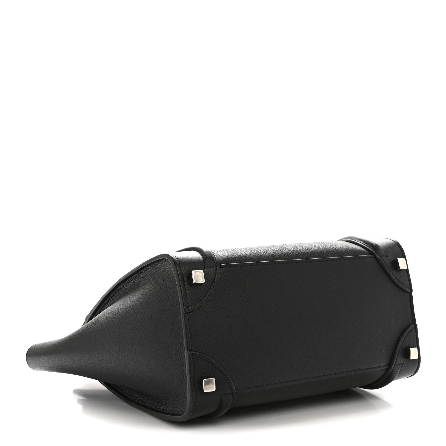 Celine Drummed Calfskin Micro Luggage Black 4 of 13