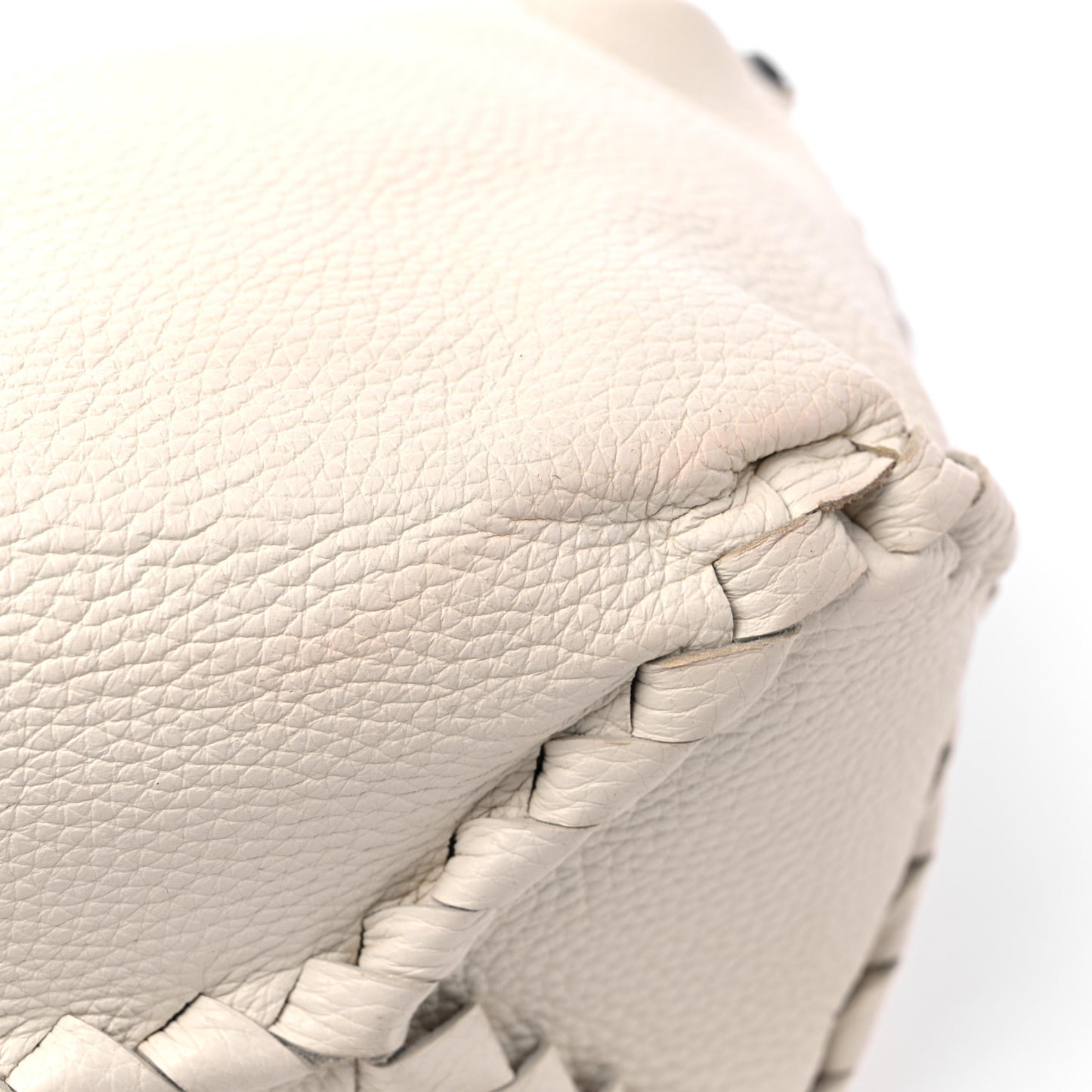 Cervo Deerskin Medium Shoulder Bag White