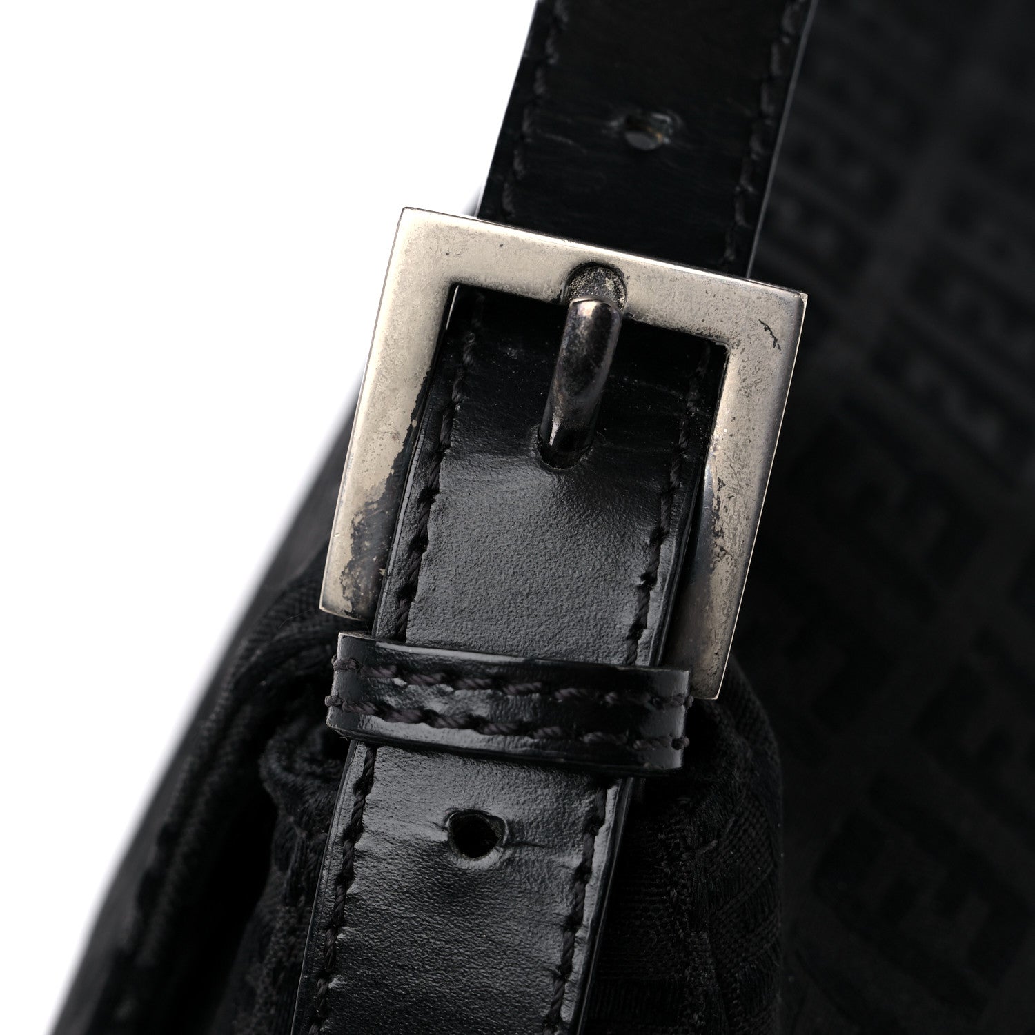 Fendi Zucchino Mama Baguette Black 11 of 12