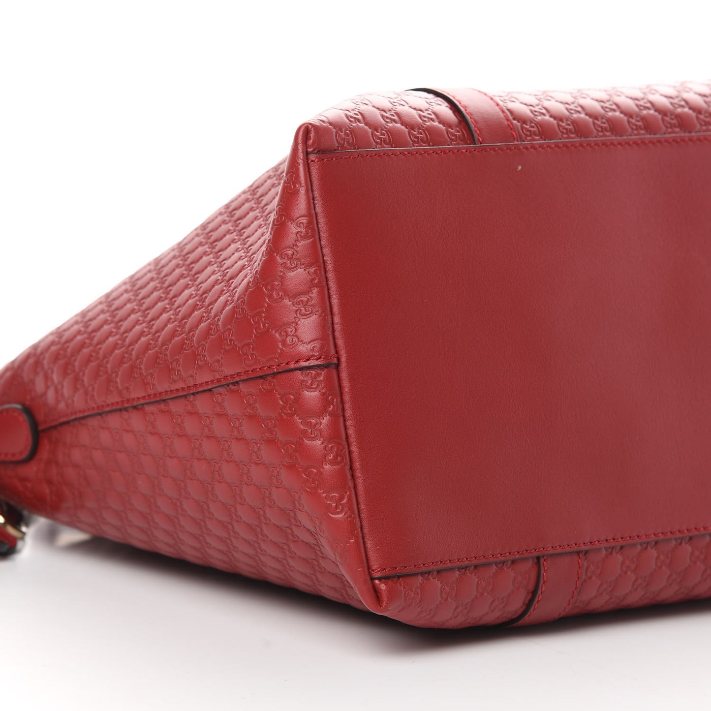Soft Microguccissima Large Dome Satchel Red