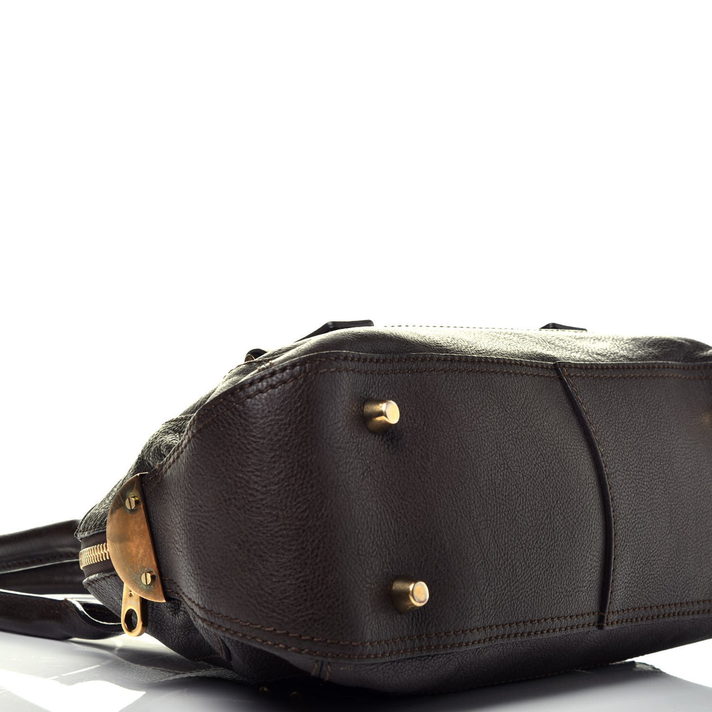 Calfskin Georgia Dome Bag Brown
