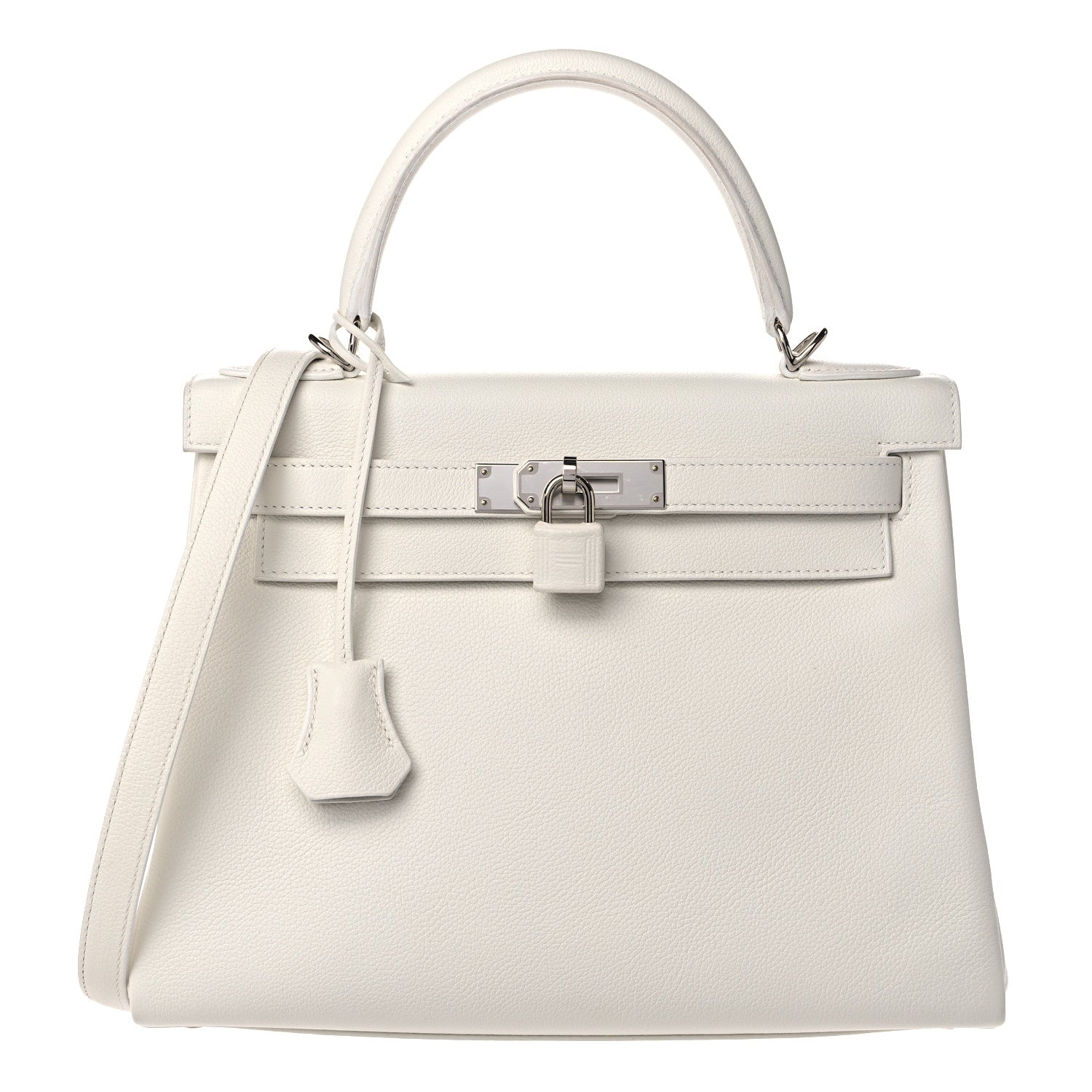 Hermes Evercolor Kelly Retourne 28 White 1 of 11