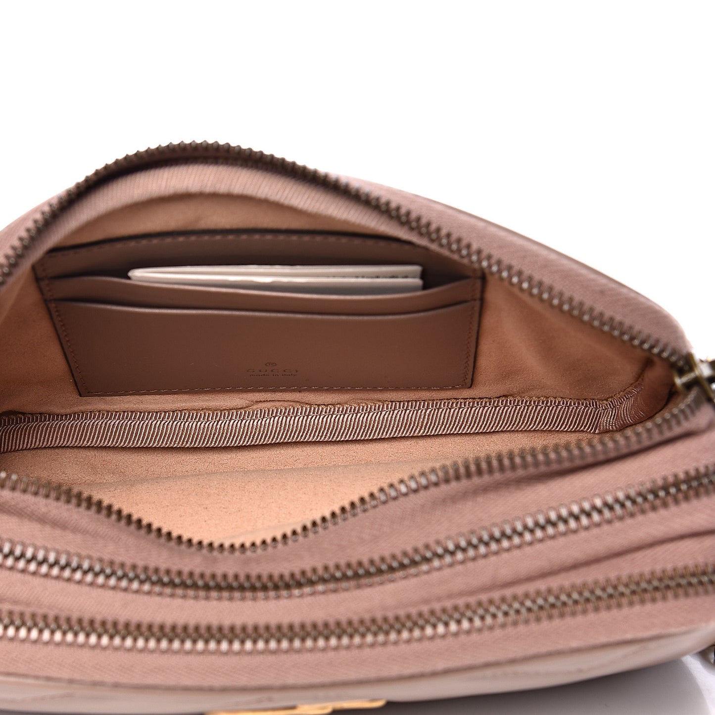 Calfskin Matelasse Mini GG Marmont Chain Crossbody Bag Porcelain Rose
