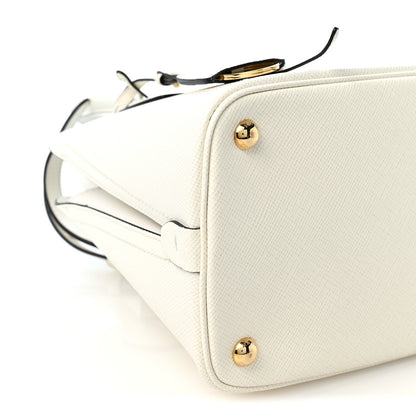 Prada Saffiano Cuir Calfskin Promenade Tote Bianco 8 of 10