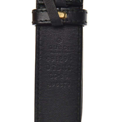 Gucci Calfskin Matelasse Animal Studs GG Marmont Belt Bag 85 34 Black 8 of 12