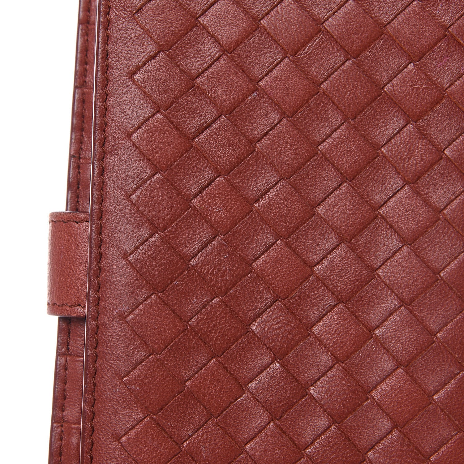 Bottega Veneta Nappa Intrecciato Continental Snap Wallet Brique 9 of 12