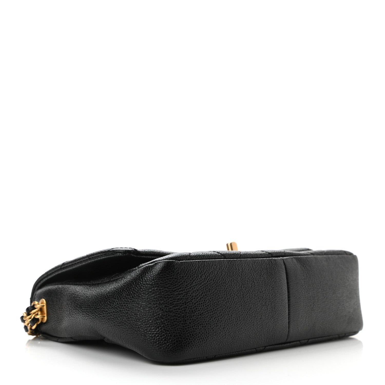 Chanel Shiny Caviar Quilted Small Chain Melody Flap Black 4 of 10