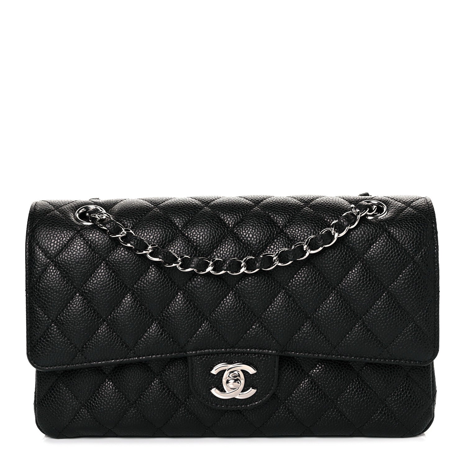 Chanel Caviar Quilted Medium Double Flap Black 1 of 11