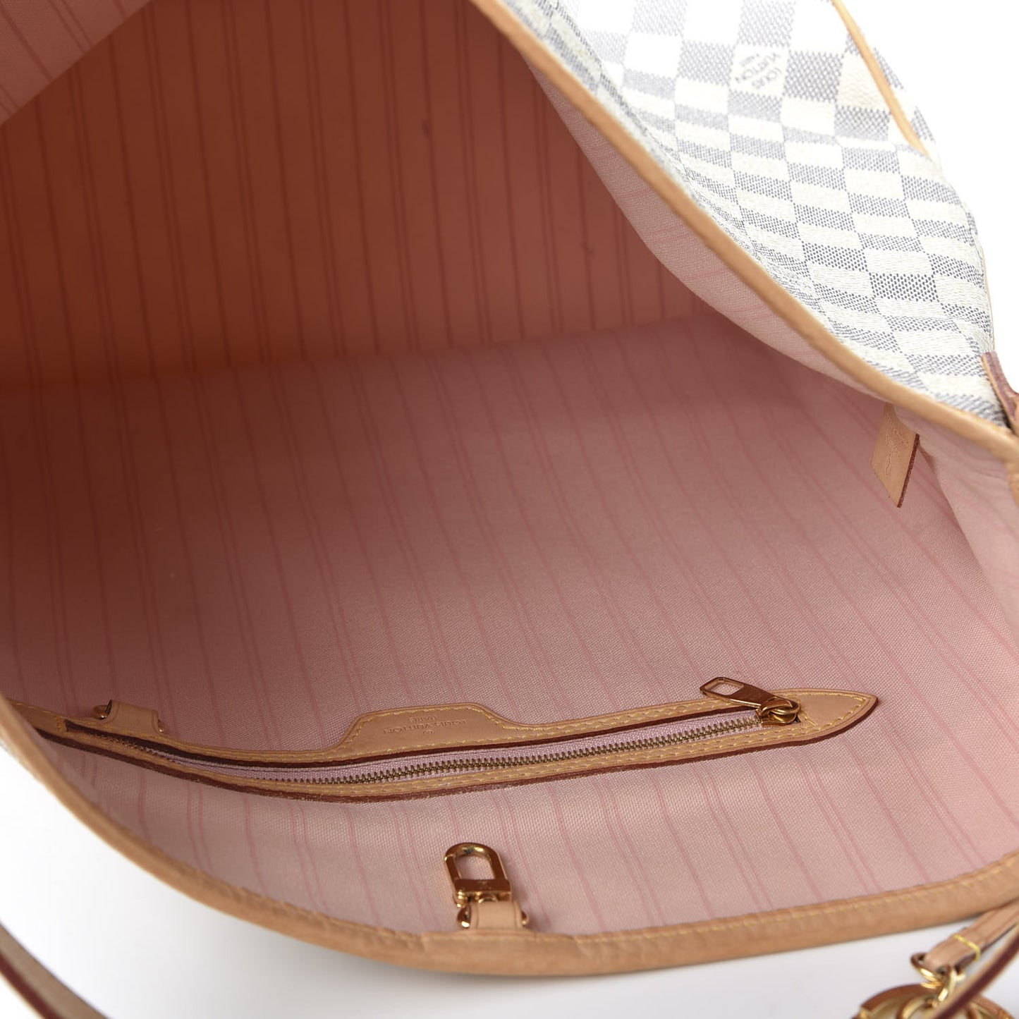 Damier Azur Delightful MM Rose Ballerine