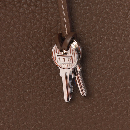 Hermes Taurillon Clemence Birkin 35 Etoupe 13 of 30