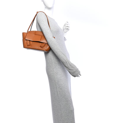 Bottega Veneta French Calfskin Maxi Intrecciato Small Arco Wood 2 of 9