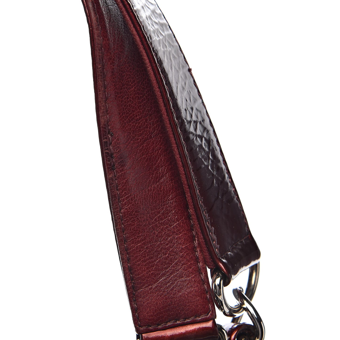 Patent Quilted Grand Shopping Tote GST Dark Bordeaux