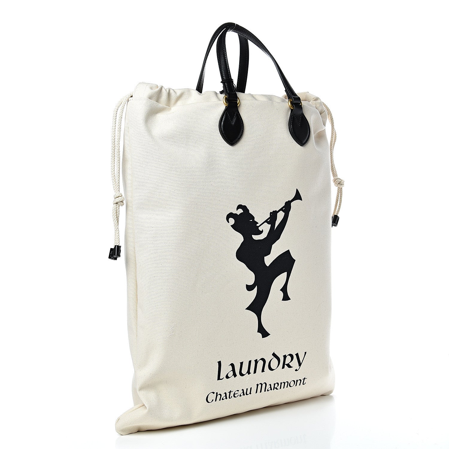 Gucci Canvas Chateau Marmont Drawstring Tote Beige 2 of 9