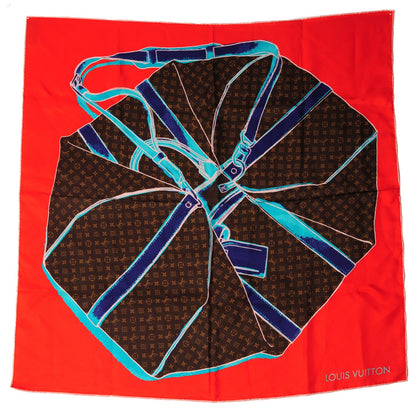 Louis Vuitton Silk Monogram Keepall Scarf 2 of 5